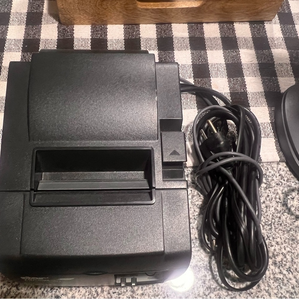 Black Thermal Receipt Printer